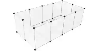 Transparent pet pen fence
