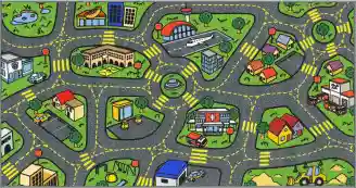 Kids play rug