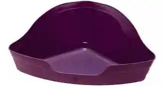 Corner litter pan